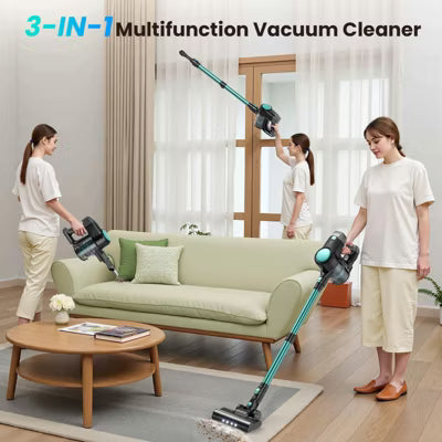 DEVOAC N3T Cordless Vacuum Cleaner,Wireless Stick Vacuum with 40mins Runine,Self-Standing,Rechargeable Lightweight Vacuum Cleaner