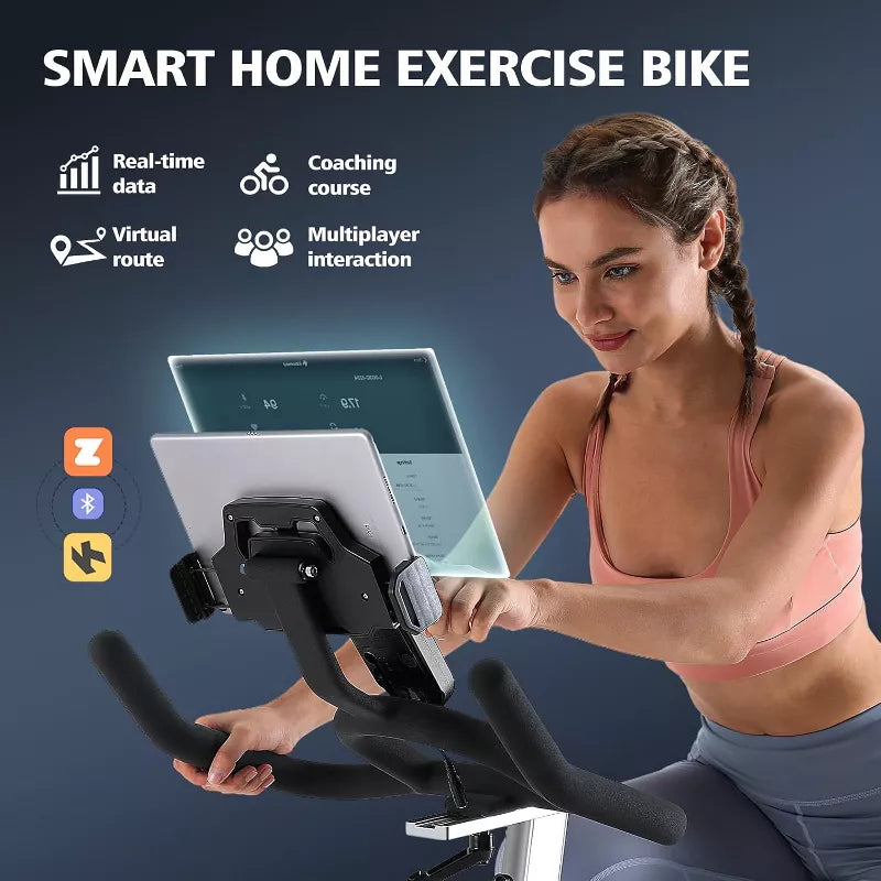 YOSUDA PRO Magnetic Exercise Bike 350 lbs Weight Capacity - Indoor Cycling Bike Stationary with Comfortable Seat Cushion, Silent Belt Drive